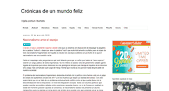 Desktop Screenshot of cronicasdeunmundofeliz.com