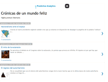 Tablet Screenshot of cronicasdeunmundofeliz.com